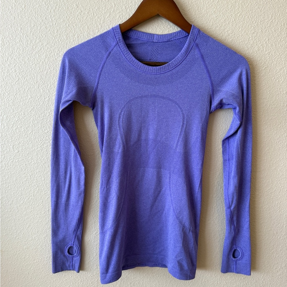 Lululemon Purple Long Sleeve Athletic Top